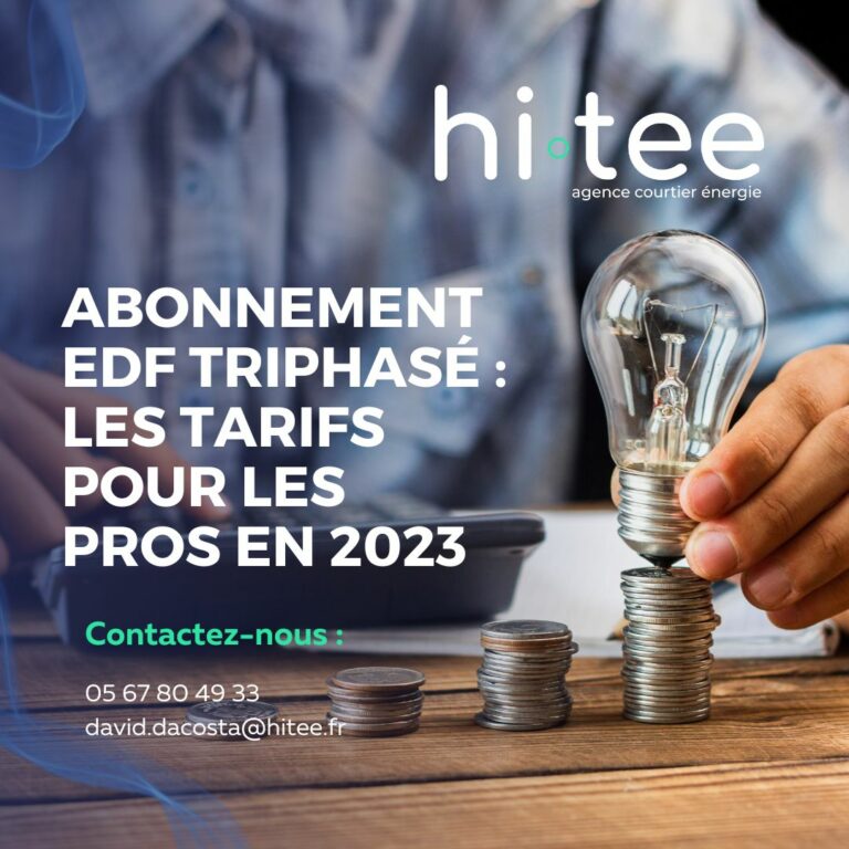 Les professionnels et les petites entreprises ont généralement un compteur d'électricité de plus de 18 kVA de puissance, ce qui nécessite un abonnement triphasé pour leurs contrats d'électricité. Quels sont les tarifs pour un abonnement EDF triphasé destiné aux professionnels et aux TPE ? Quels sont les avantages de ce tarif ?